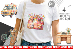 70s Retro Medical Scenes Sublimation Product Image 1