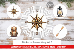 70s Retro Summer Camp Wind Spinner Product Image 1