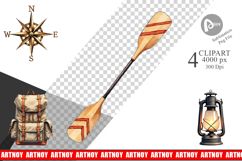 70s Retro Summer Camp Clipart Product Image 1