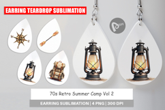 70s Retro Summer Camp Earring Product Image 1