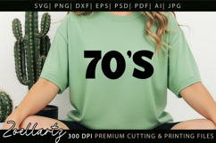 Retro Vintage 70'S Vibe SVG 70 Birthday SVG Disco Party SVG Product Image 1