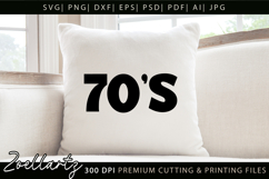Retro Vintage 70'S Vibe SVG 70 Birthday SVG Disco Party SVG Product Image 3