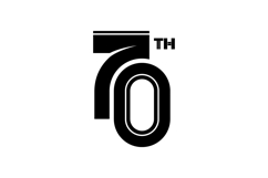 70th anniversary logo template number creative concept Product Image 1