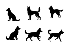 Dog Silhouette Vector Illustration Pack Product Image 1