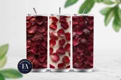 Rose Petals Pattern digital papers - Rose Flower Pattern Product Image 2