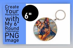 Round Dog Lover Car Coaster Assortment PNG Product Image 1