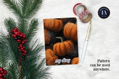 Spooky Pumpkin Pattern, Autumn Pumpkin Digital Paper Product Image 4