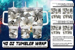 Enchanting 3D Floral Tumbler Art 40oz Product Image 1