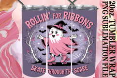 Cheerful Reflections 20oz tumbler wrap, Ghost Cancer Product Image 1