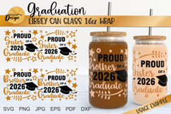 Proud Sister | Brother of a 2026 Graduate | Libby glass wrap Product Image 1