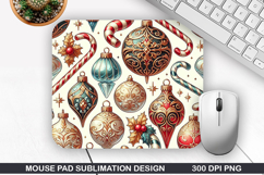 Christmas Mouse Pad Sublimation, Christmas Mouse Pad PNG Product Image 1