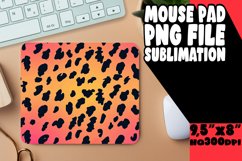 Gradient Leopard Pattern Mouse Pad Stylish PNG Product Image 1