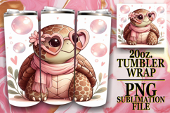 Unique adventures 20oz tumbler wrap, Turtle Product Image 1