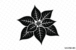 Christmas Poinsettia Svg | Christmas Svg | Svg Cut Files Product Image 1