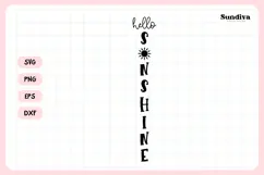 Porch Sign Saying SVG | Hello Sunshine Product Image 3