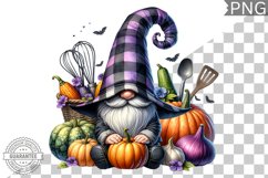 Halloween Kitchen Gnome Sublimation - Clipart PNG Design Product Image 1