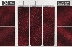 Red Glitter Tumbler Wrap| Tumbler Sublimation Product Image 1