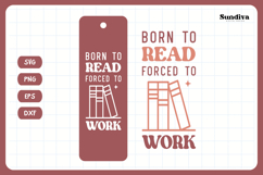 Bookmark Saying SVG | Funny Book Lovers - Born To Read Product Image 3