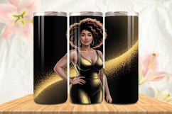 Black Girl Magic Black Woman Positive mind 20oz Tumbler wrap Product Image 1