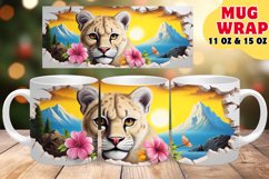 Whimsical Animal Mug Wraps: Springtime Sublimation Product Image 1