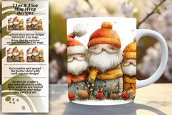 Christmas Mug Wrap 11oz/15oz Gingerbread Man Design Product Image 1
