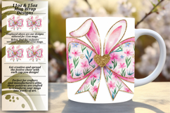Chic 11oz Mug Wrap Png Template , Easter Bunny Product Image 1