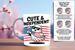 Sublimation 15oz Mug Wrap Png Design , Funny Ghost Product Image 1