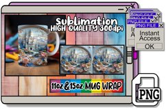 Nature's Tranquility: 3D Mug Sublimation 15oz Product Image 1