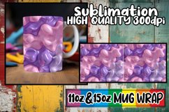 Colorful Inflated Visions: Sublimation Mug Wrap 11oz/15oz Product Image 1