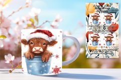 Warm 11oz Mug Wrap Png Artwork , Christmas Product Image 1