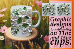Dreamy Vibrant Spring Flower 3D Mug Wrap 11oz 15oz Product Image 1