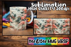 3D Spring Scene Beauty Mug Wrap - 15oz 11oz Product Image 1