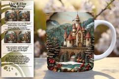 Fun 15oz Mug Wrap Png Template , Christmas Product Image 1