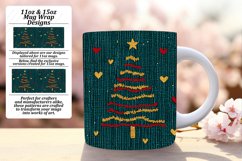 Bold 15oz Mug Wrap Png Design , Holiday Product Image 1