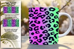 Gradient Leopard Mug Wrap - Stylish Art 11oz 15oz Product Image 1