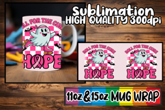 Loving memories sublimation mug wrap, Ghost Cancer Product Image 1