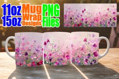 Botanical Beauty Mug Wraps 11oz 15oz - Floral Fantasy Product Image 1