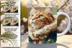 Playful Kitty Humor Mug Wrap - 11oz/15oz Product Image 1