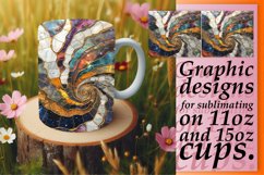 Glittery Peony Paradise Mug Wrap: Spring Sublimation Product Image 1