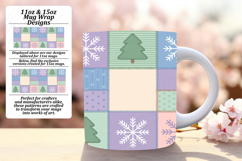 Fancy 11oz Mug Wrap Png Design , Christmas Product Image 1