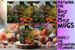 Nature-Inspired Mug Wrap Sublimation Art for 11oz/15oz Product Image 1