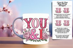 Sweet 15oz Mug Wrap Png Artwork , Valentines Product Image 1
