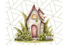Whimsical Cottagecore Cottage PNG Clipart, Fairy House Png Product Image 3