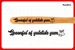 Christmas Wooden Spoon Handle Quotes SVG - Yuletide Yum Product Image 3