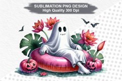 Halloween Ghost - Halloween clipart Sublimation PNG Design Product Image 1