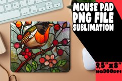 Stunning Birds Stained Glass Design for Mouse Pad Product Image 1