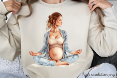 Mothers Day Pregnant Sublimation Bundle PNG Product Image 7