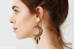 Western earrings svg bundle, cowboy earring template Product Image 6