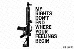 My Rights Don't End where your feelings begin svg Product Image 1