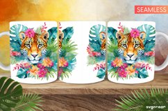 Embroidery Leopard Mug | 11 oz | Sublimation Product Image 1